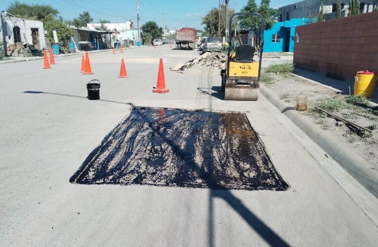 Rehabilitó vialidades la Secretaría de Servicios Públicos en Reynosa
