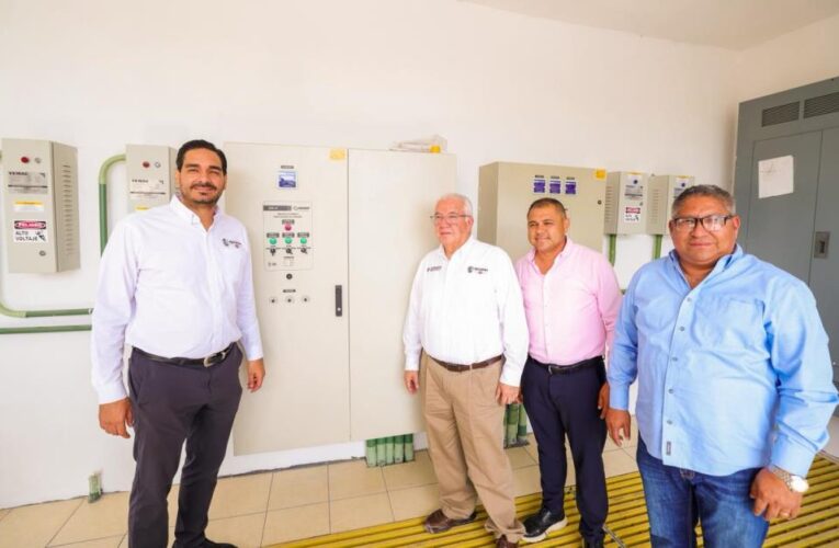 Supervisó Alcalde Carlos Peña Ortiz estaciones de bombeo de agua residual y potable en Riberas del Carmen