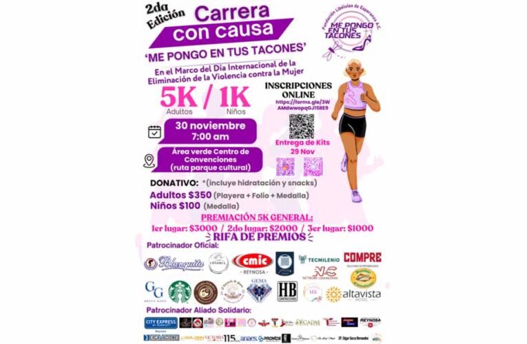 Apoya Gobierno de Reynosa la Carrera “Me Pongo En Tus Tacones”