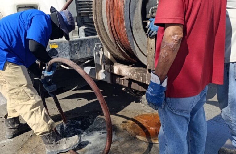 Realizó COMAPA labores de sondeo de drenaje sanitario en el fracc. Reynosa