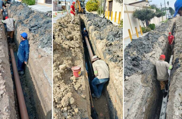 Inició COMAPA rehabilitación de drenaje sanitario en la colonia Paraíso