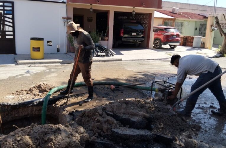Da COMAPA seguimiento a reportes ciudadanos en diversos sectores de la ciudad