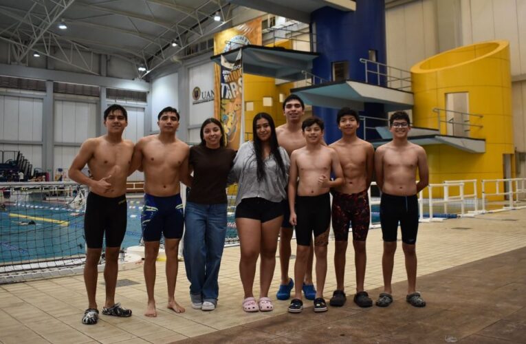 Participaron en Abierto Mexicano de Natación 2025 con apoyo de Carlos Peña Ortiz
