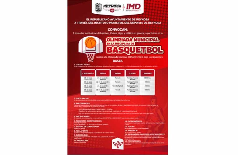 Convoca Carlos Peña Ortiz a participar en la Olimpiada Municipal