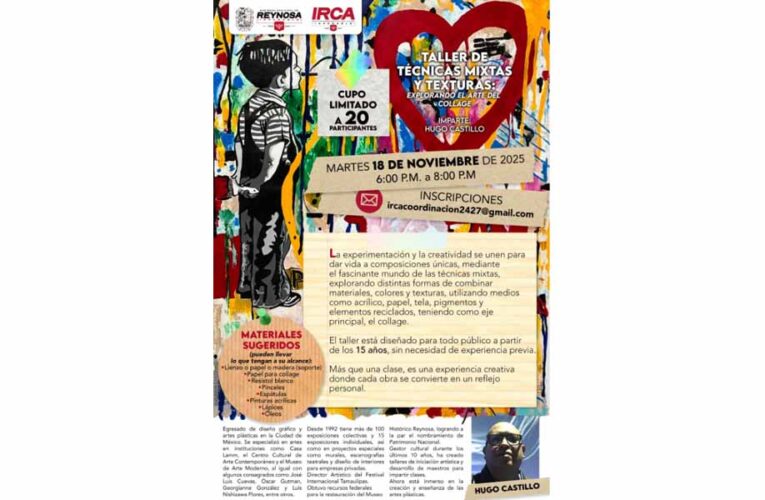 Impulsa Gobierno de Carlos Peña Ortiz el arte del collage