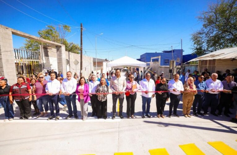 Inauguró Carlos Peña Ortiz otra pavimentación hidráulica