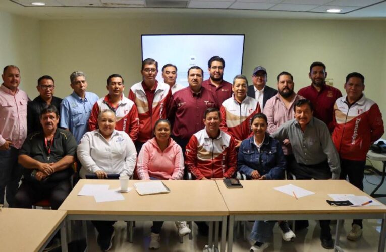 Sesionan en Reynosa Directores del Deporte de la Zona Norte con el apoyo de Carlos Peña Ortiz