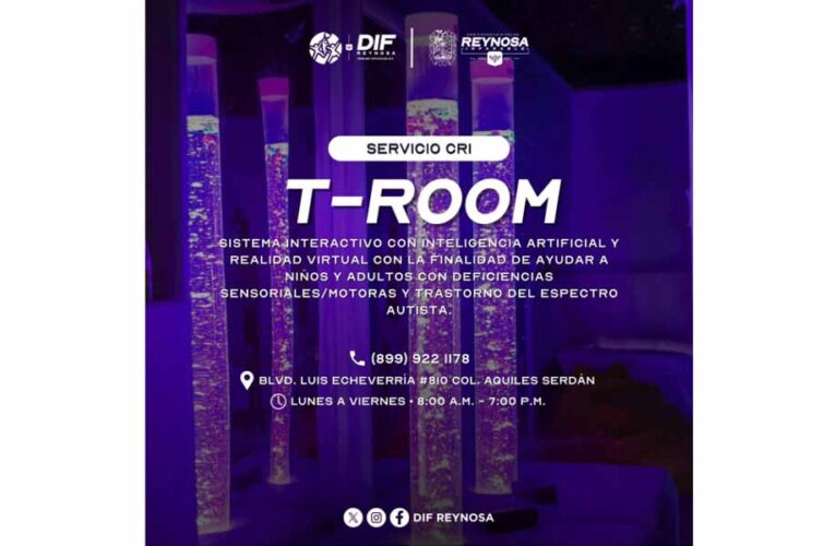 Impulsa DIF-Reynosa la rehabilitación con tecnología de vanguardia a través del T-Room
