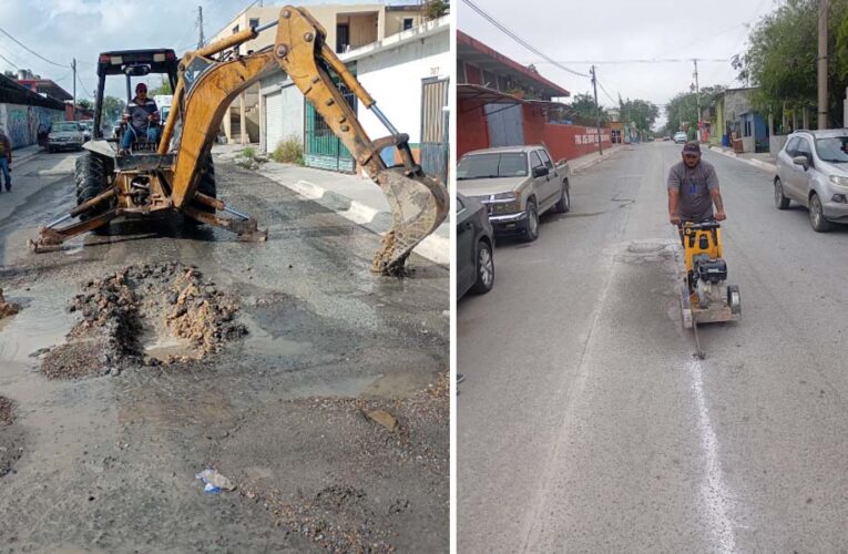 Inició COMAPA rehabilitación de drenaje sanitario en colonia Arcoiris
