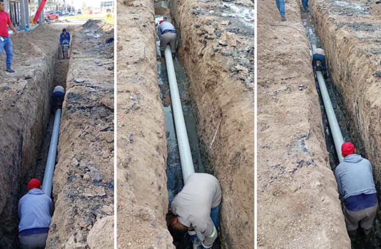 Rehabilita COMAPA red de drenaje sanitario en la colonia Aztlán