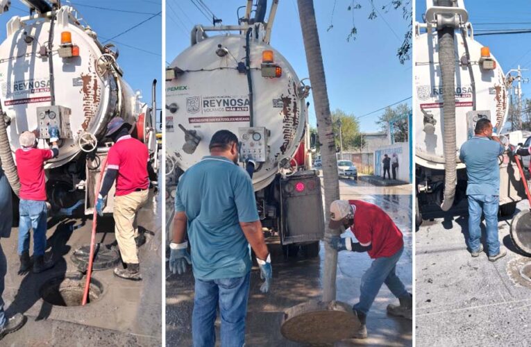 Realizó COMAPA sondeo de línea general de drenaje sanitario en el fracc. Reynosa