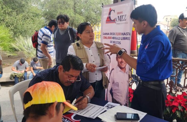 Ofrece Jornada de Empleo vacantes, hoy jueves en la plaza principal de Reynosa