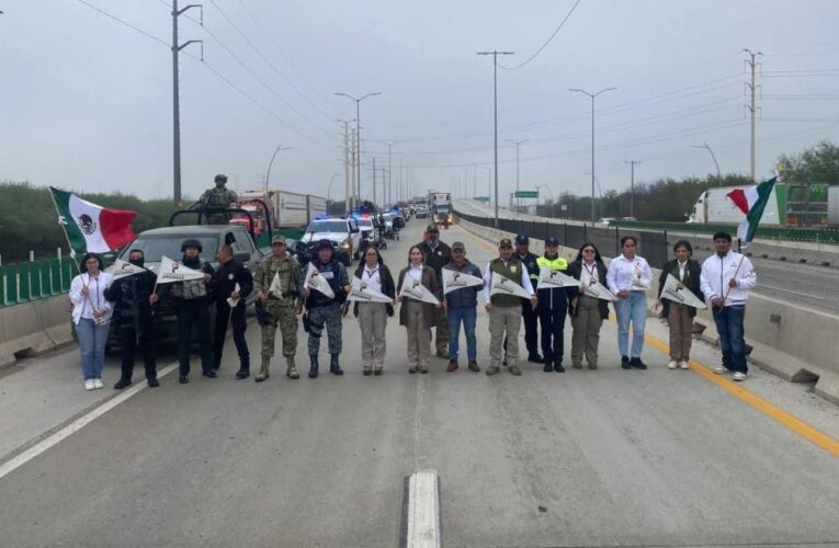 Participó Tránsito y Vialidad de Reynosa en la Caravana «Héroes Paisanos, Invierno 2025»