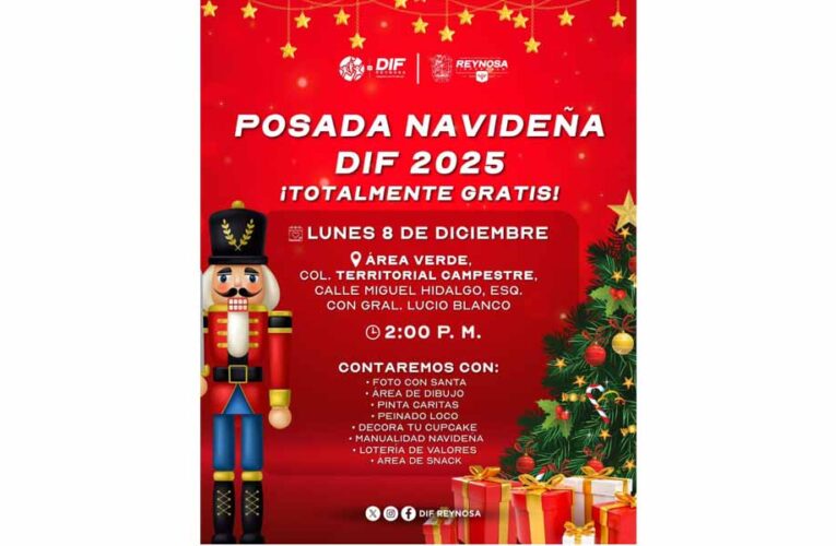 Celebra la Posada Navideña DIF 2025 en Reserva Territorial Campestre hoy lunes 8 de diciembre