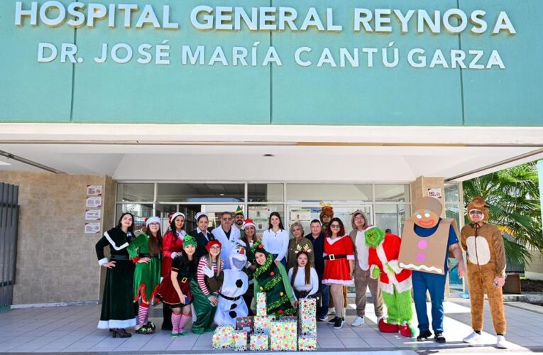 Entrega Voluntariado DIF-Reynosa juguetes y sonrisas en el Hospital General