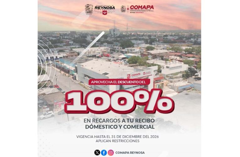 Aprueban condonación del 100% a recargos por adeudo en el recibo de COMAPA