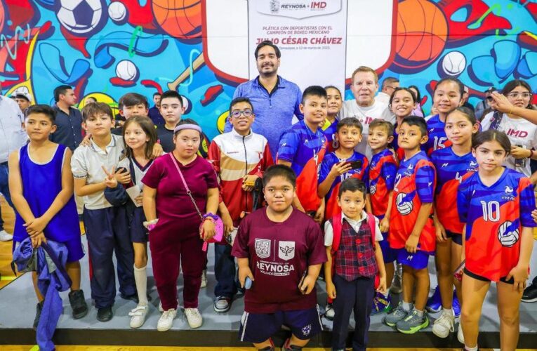 Brindaron conferencias ex boxeadores con el apoyo del Gobierno de Reynosa