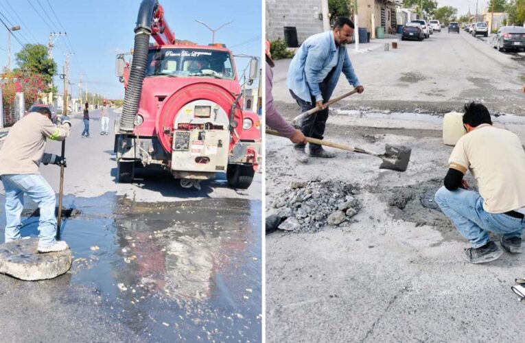 Realizó COMAPA trabajos de mantenimiento en el fracc. Hacienda Las Bugambilias