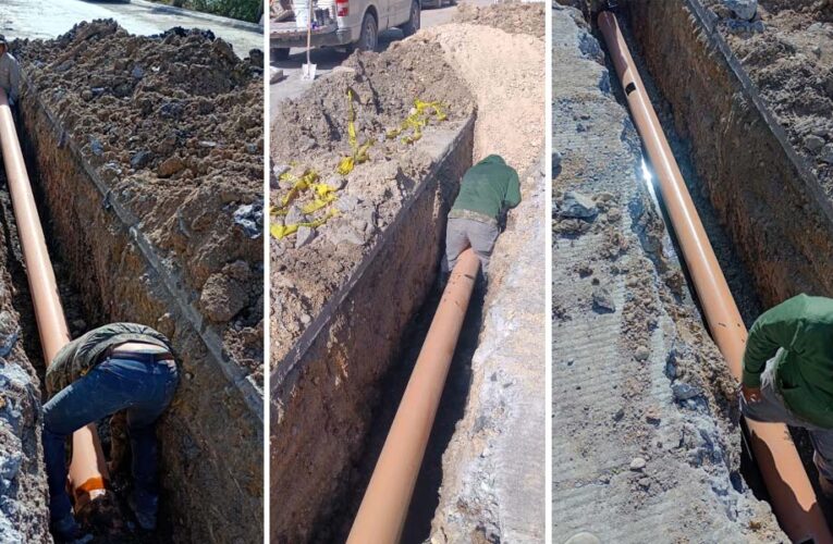 Inició COMAPA rehabilitación de drenaje sanitario en colonia Industrial