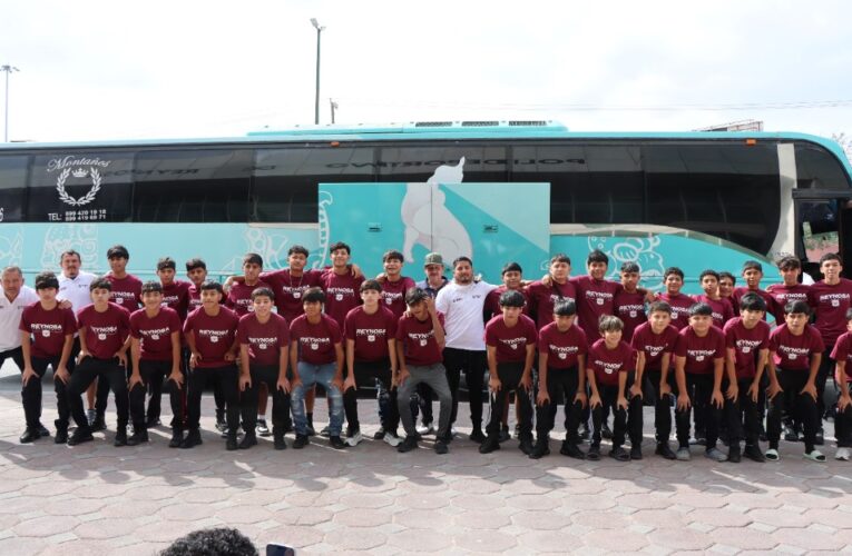 Viajan selecciones de fútbol a la Olimpiada Estatal con el apoyo del Gobierno de Reynosa