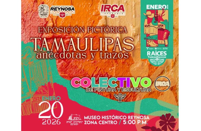 Invita Gobierno de Carlos Peña Ortiz a la exposición «Tamaulipas: anécdotas y trazos»
