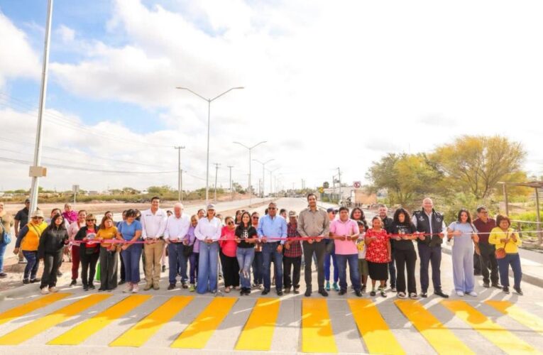 Inauguraron Alcalde y familias de Puerta Sur y Nuevo México la calle Morelos