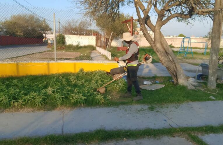 Continúa sin interrupción limpieza y mantenimiento en Reynosa