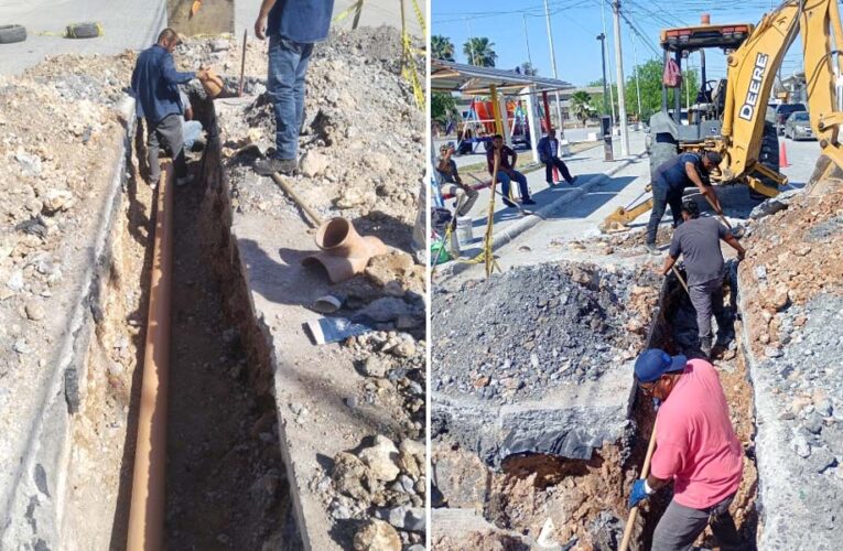 Reparó COMAPA descarga sanitaria en la colonia Voluntad y Trabajo