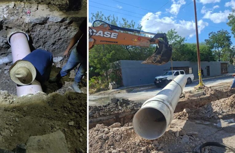 Da continuidad COMAPA a acciones de rehabilitación sanitaria en la col. Benito Juárez