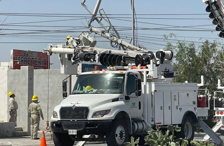 Dañaron vientos intensos red eléctrica en Reynosa sin registrarse lesionados