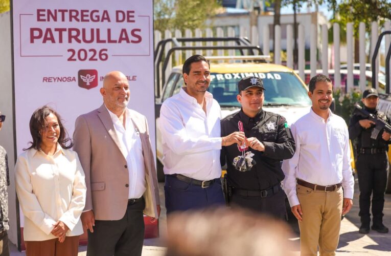 Entregó Carlos Peña Ortiz 12 Patrullas 2026 a la Policía de Proximidad-Reynosa