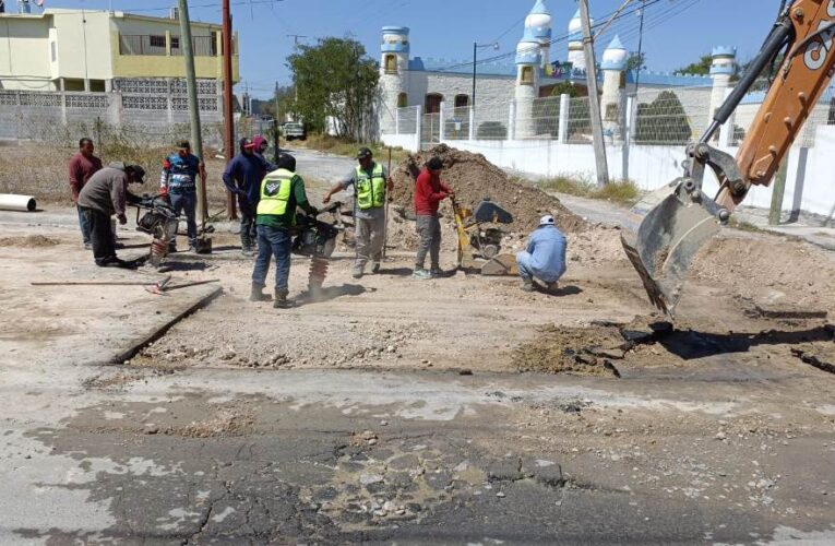 Reparó COMAPA carpeta asfáltica tras reparaciones