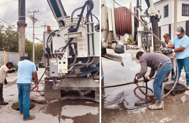 Realizó COMAPA mantenimiento sanitario en la colonia Marte R. Gómez