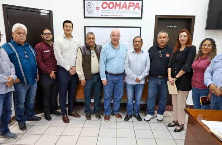 Fortalece COMAPA Reynosa coordinación con Sindicato de Plomeros