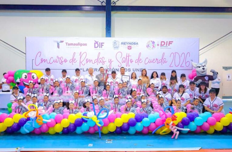 Rescata DIF-Reynosa juegos tradicionales con Concurso de Rondas Infantiles y Salto de Cuerda