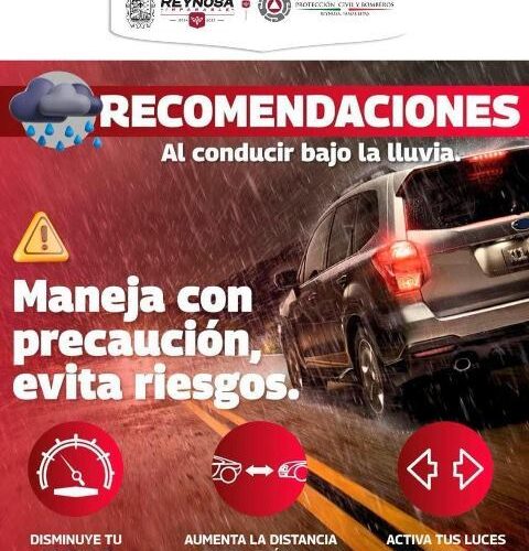 Conduce con precaución durante la lluvia para evitar accidentes