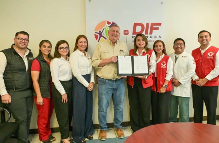 Fortalece DIF-Reynosa colaboración con Cruz Roja Mexicana en beneficio de la ciudadanía