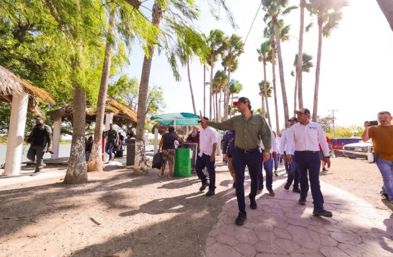 Dialogó Carlos Peña Ortiz con familias en supervisión de La Playita de Reynosa