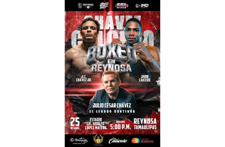 Listo el escenario para la pelea de Julio César Chávez Jr VS Jhon Caicedo