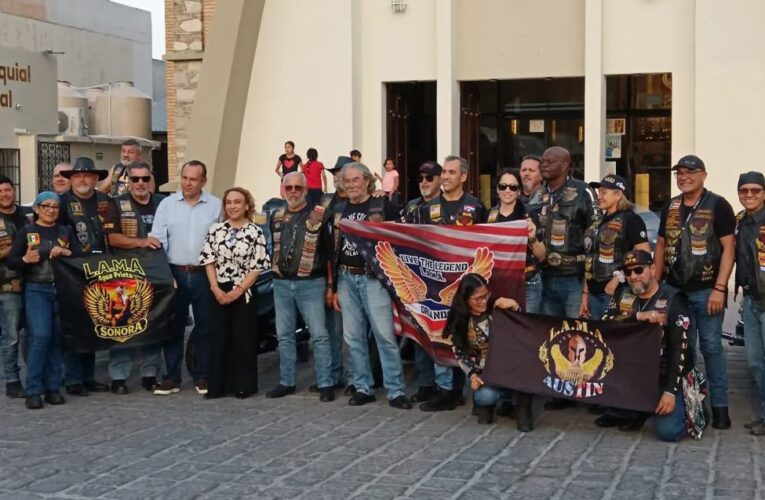 Visitó Reynosa Caravana internacional de Motociclistas LAMA