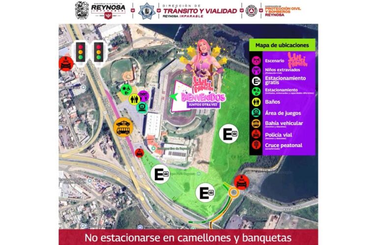 Orden vial por una diversión garantizada en show gratuito de Luli Pampín