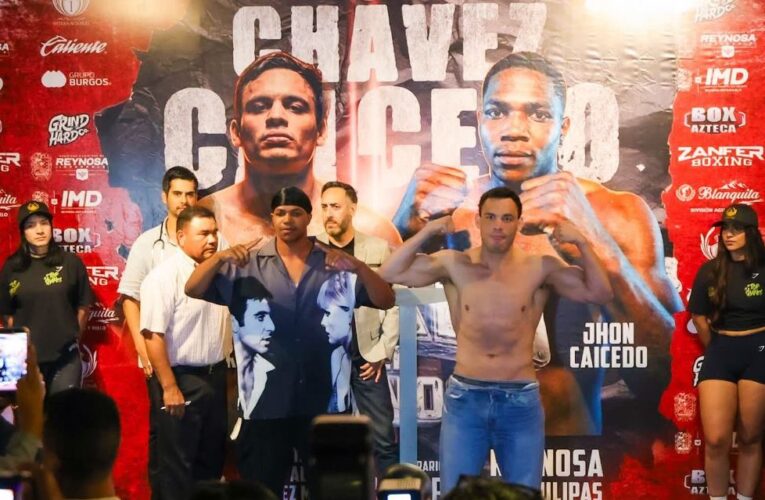 Dan el kilo; Carlos Peña Ortiz y Julio César Chávez atestiguaron pesaje para el gran combate