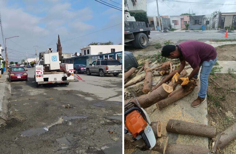 Restableció Gobierno de Reynosa daños causados por las lluvias