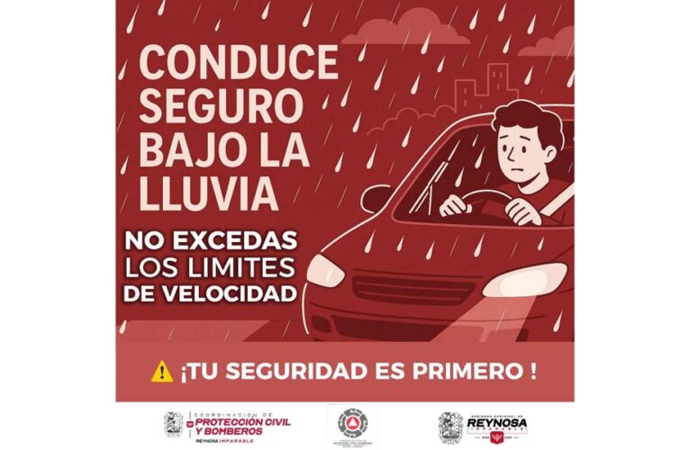 Recomienda Gobierno Municipal de Reynosa conducir con precaución