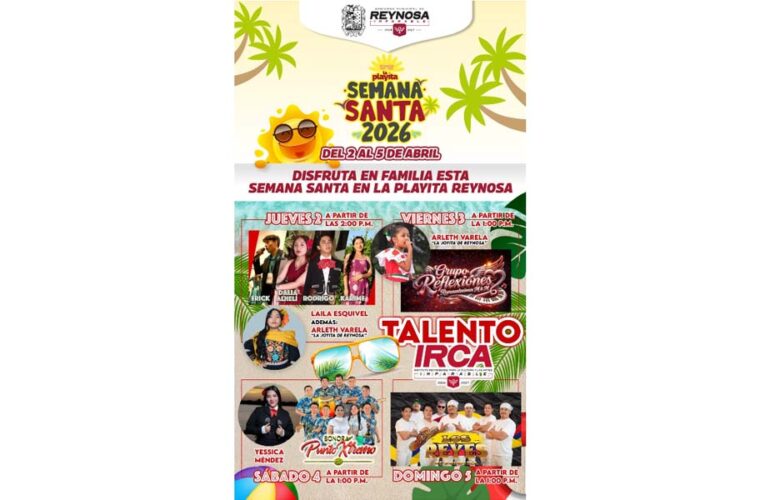 Presenta Gobierno de Carlos Peña Ortiz cartelera artística del IRCA en Semana Santa en «La Playita»
