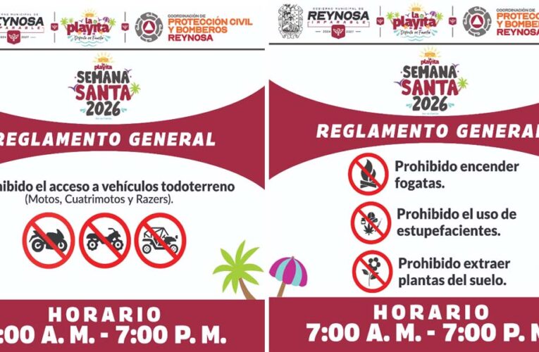Disfruta de La Playita con seguridad, no ingresarán vehículos todo terreno