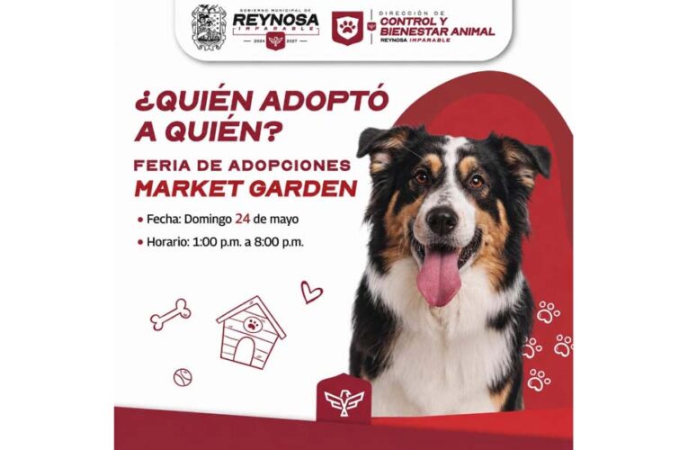 Invita el Presidente Carlos Peña Ortiz a la Feria de Adopciones hoy domingo 24 de mayo