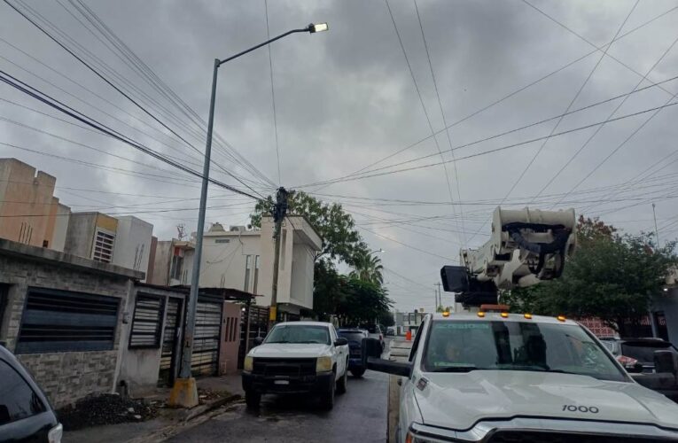 Informó el Alcalde de Reynosa sobre avances en rehabilitación de alumbrado