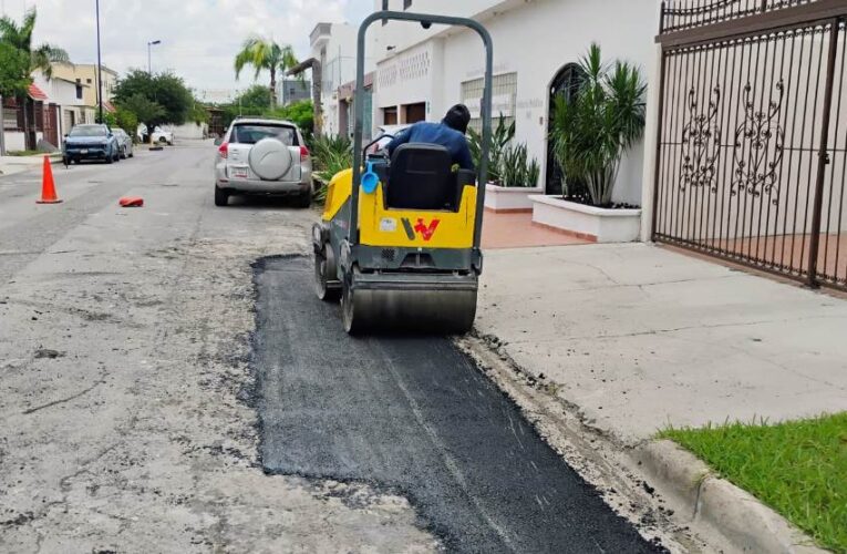 Avanza bacheo del Gobierno de Reynosa en cuatro colonias