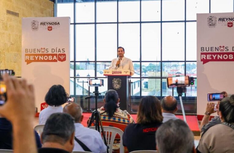 Ofreció Alcalde Carlos Peña Ortiz conferencia “Buenos Días Reynosa” y detalló acciones prioritarias para la ciudad